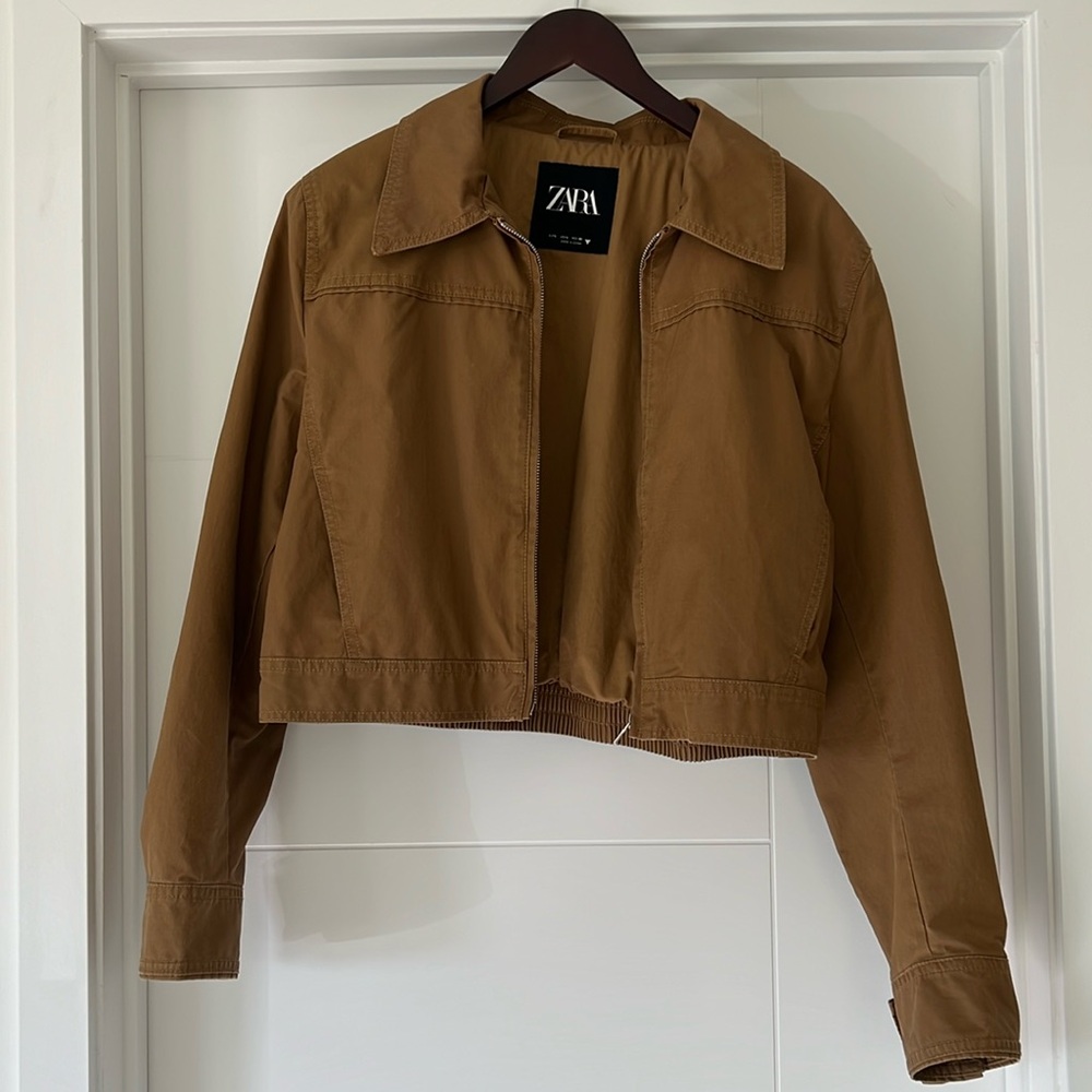 Zara Brown Utility Jacket - Picture 2 of 5